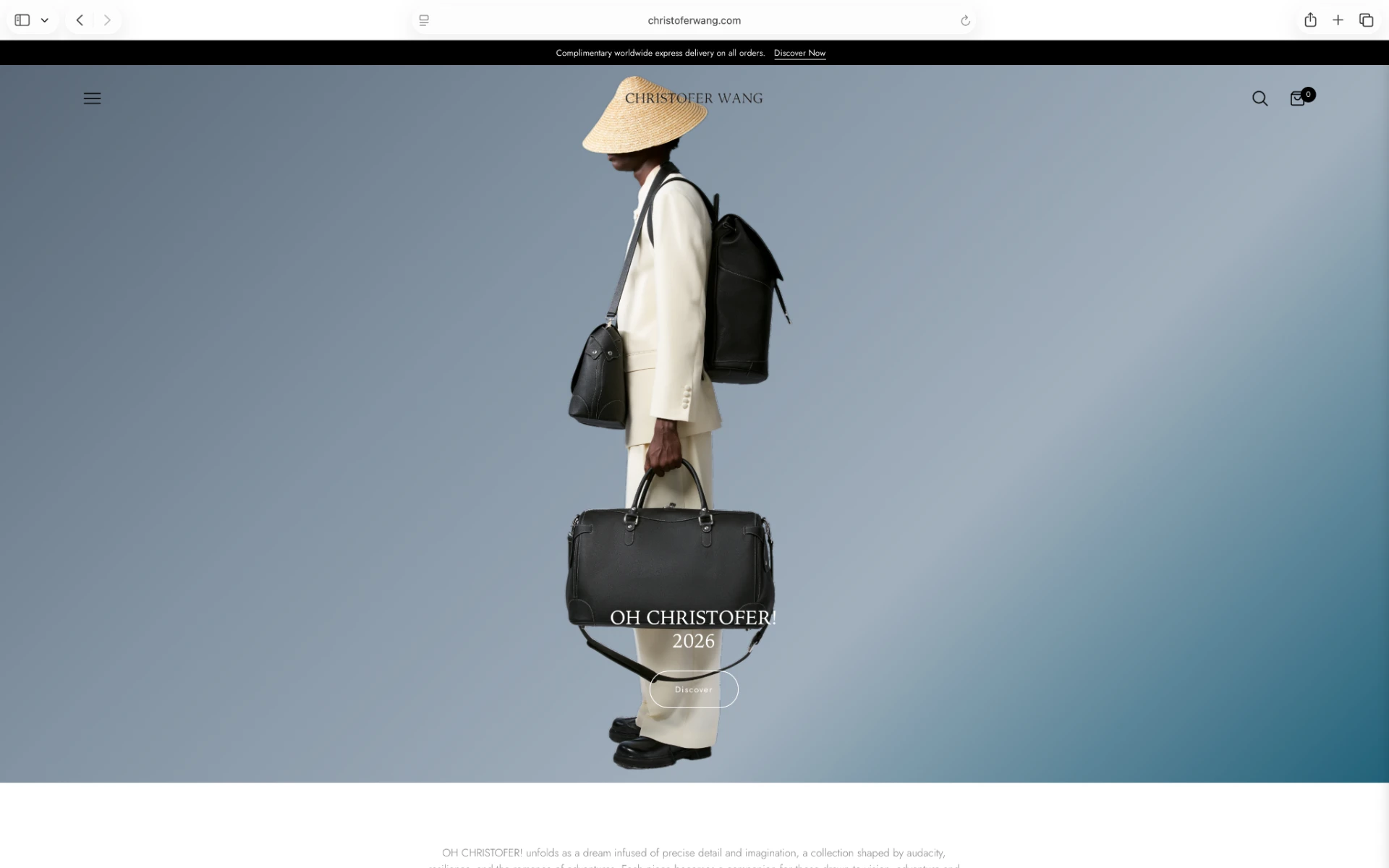 Christofer Wang website design by Valencia Marketing